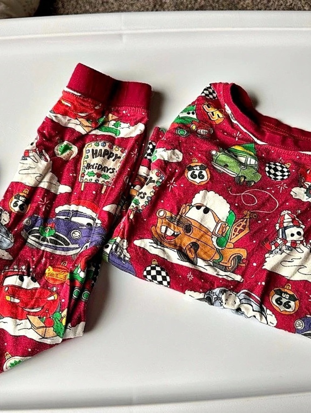Little Sleepies Disney Pixar Cars Holiday Radiator Springs Long-Sleeve Pajama
